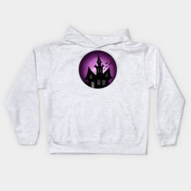 Haunted Halloween season Kids Hoodie by Ahyor